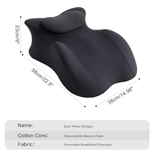 SheRest Adjustable Headrest Reading Pillow for Bed Adults