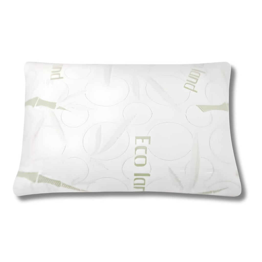 ehomegoods - Shredded Memory Foam Pillow for Sleeping - Medium Firm Support for Neck, Back & Shoulders - Perfect for Side Sleepers, Pregnancy, Dorms & Travel - USA Made Quality