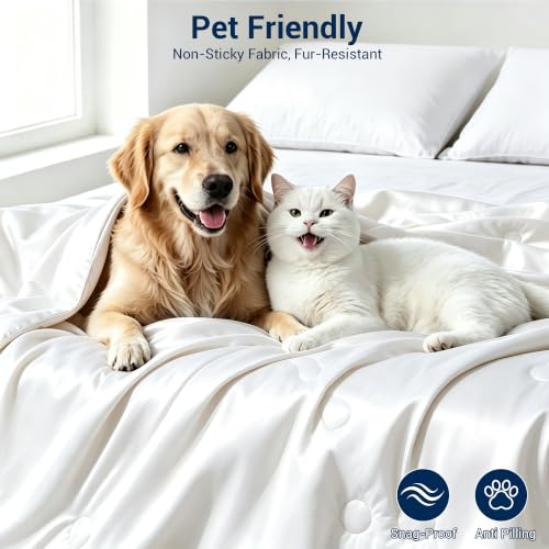 SheRest Cooling Comforter,Lightweight Breathable Cool Quilt for Hot Sleepers,Prevent Night Sweats,Soft Comfortable All Season Cooling Bed Blanket for Summer
