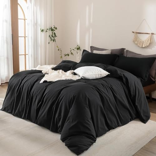 Warm Moment 100% Washed Cotton Duvet Cover Set