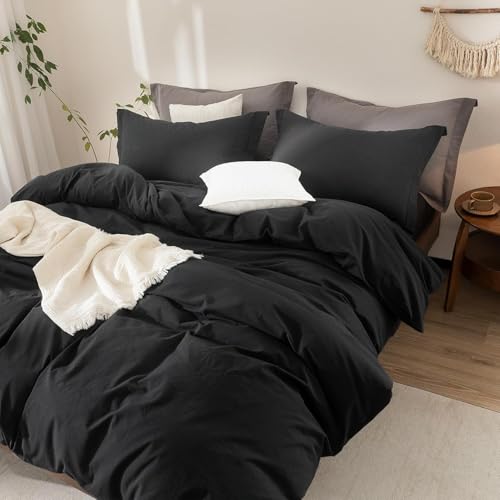 Warm Moment 100% Washed Cotton Duvet Cover Set