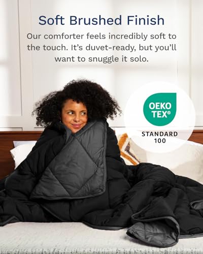 ViscoSoft Essentials Reversible Down Alternative Quilted Comforter with Corner Tabs–All-Season, Plush Microfiber Fill, Machine Washable