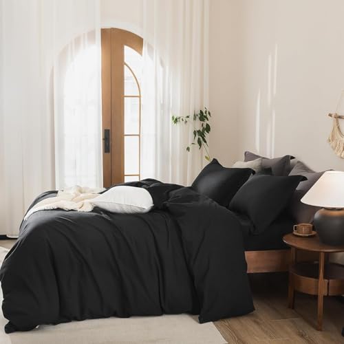 Warm Moment 100% Washed Cotton Duvet Cover Set
