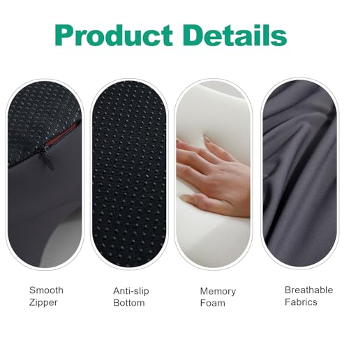 SheRest Adjustable Headrest Reading Pillow for Bed Adults