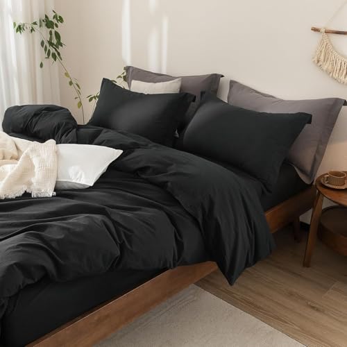 Warm Moment 100% Washed Cotton Duvet Cover Set
