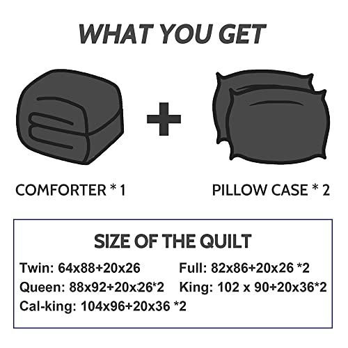 Decroom Lightweight California King 3-Piece Comforter Set