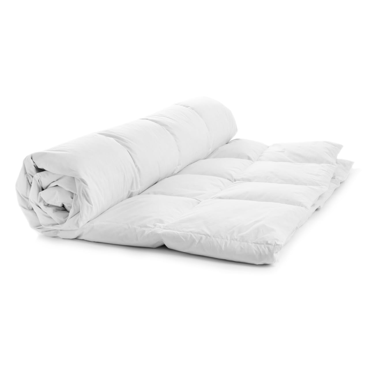 HOMEROKK White Microfiber Down Alternative Comforter, All Season