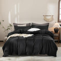 Warm Moment 100% Washed Cotton Duvet Cover Set