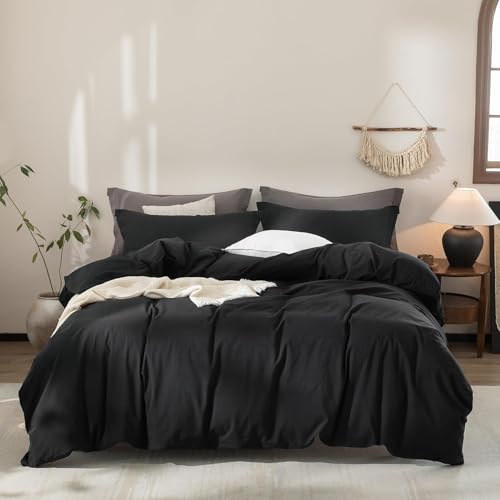 Warm Moment 100% Washed Cotton Duvet Cover Set