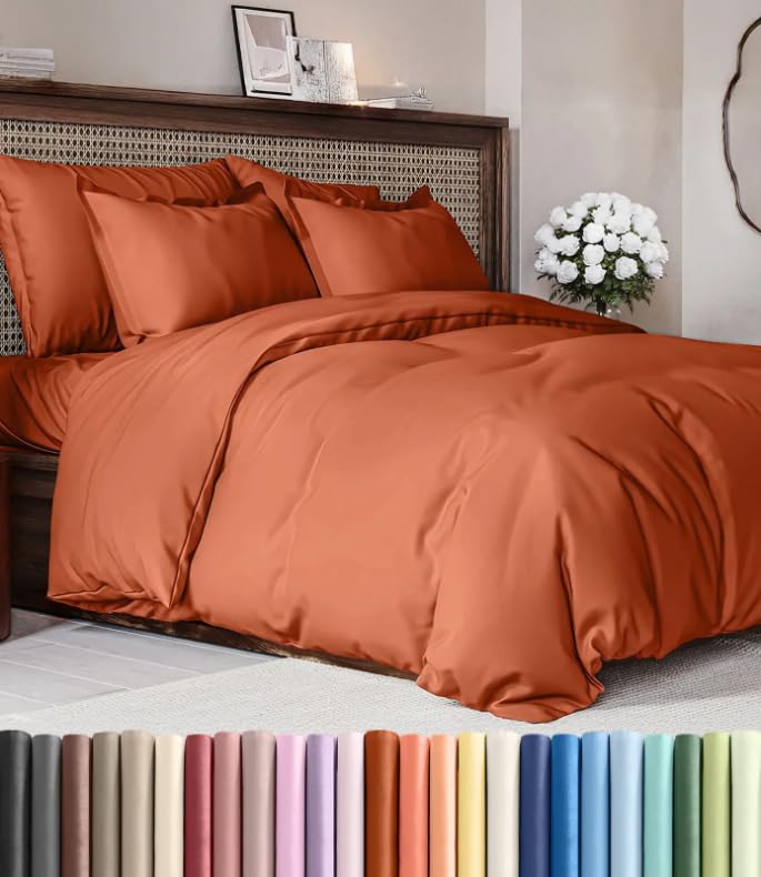 CGK Unlimited Duvet Cover - Extra Soft Duvet Cover with Pillow Shams for Women, Men, Kids & Teens - Comfy, Breathable, Hotel Luxury w/Zipper Closures & Ties