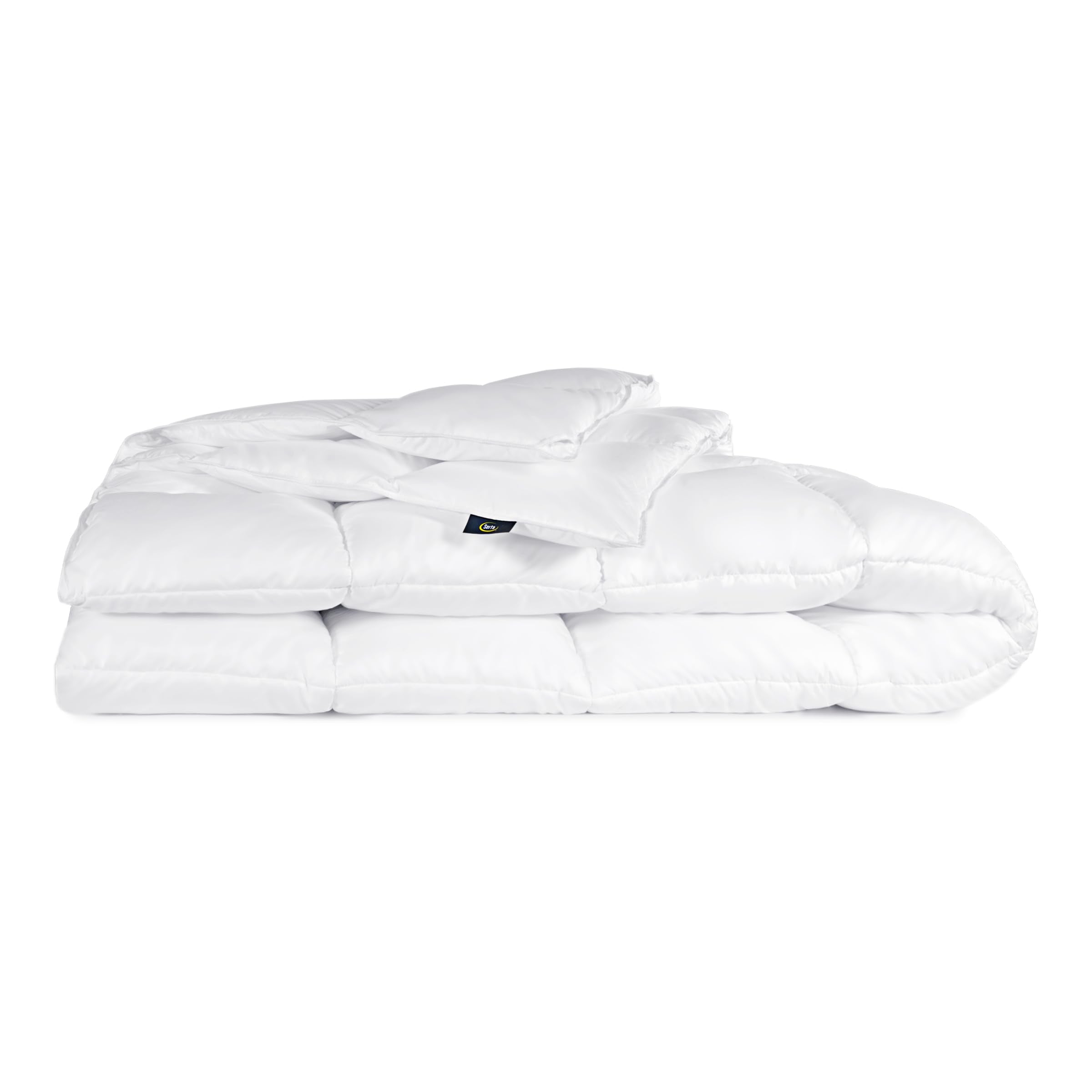 SERTA Down Illusion Hypoallergenic Down Alternative Comforter with Corner Loops