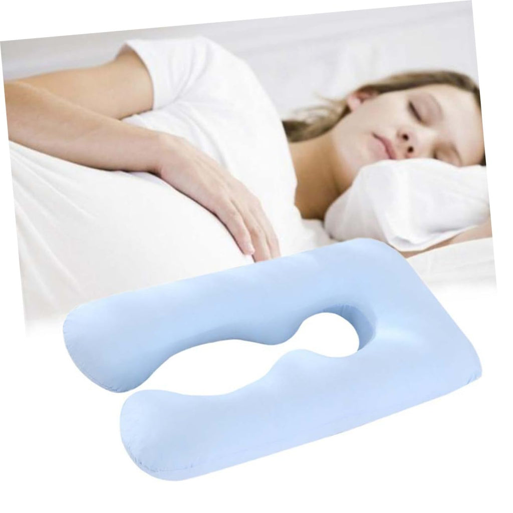 MERRYHAPY U-Shaped Pillowcase for Pregnant Women Soft Knit Easy Zipper Machine Washable Durable Cover for Pregnancy Pillow