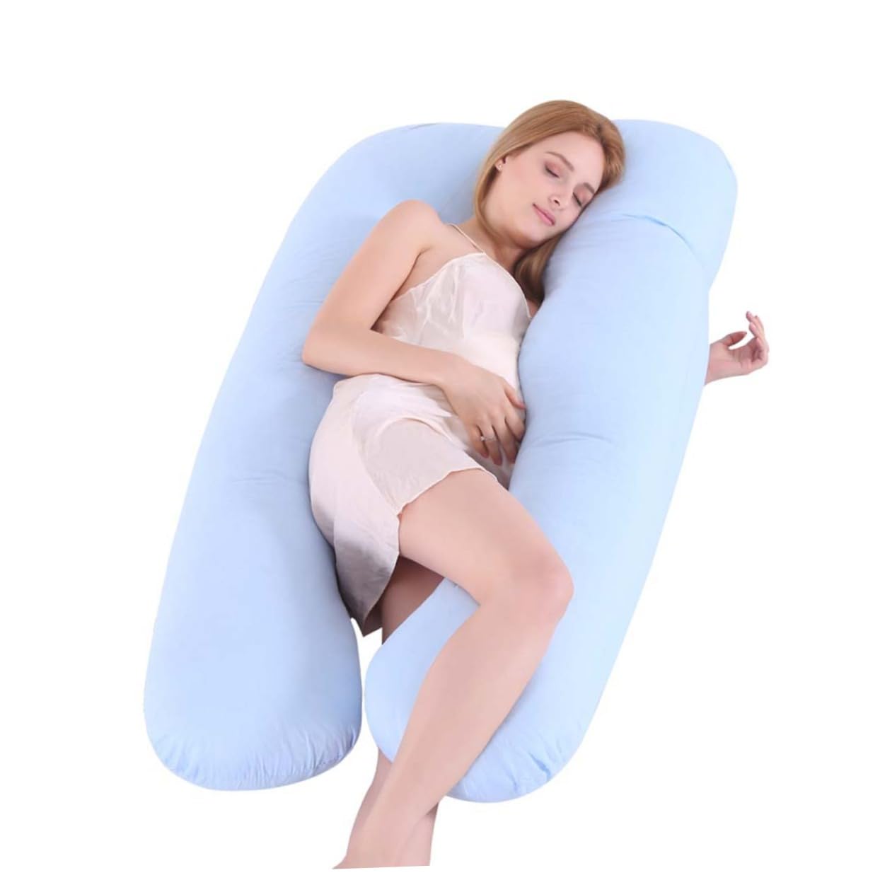MERRYHAPY U-Shaped Pregnancy Pillowcase with Zipper