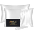 Mulberry Silk Pillowcase for Hair and Skin, Health Soft Anti Acne Cooling Beauty Sleep Natural Silk Satin Pillow Case with Hidden Zipper for Gift