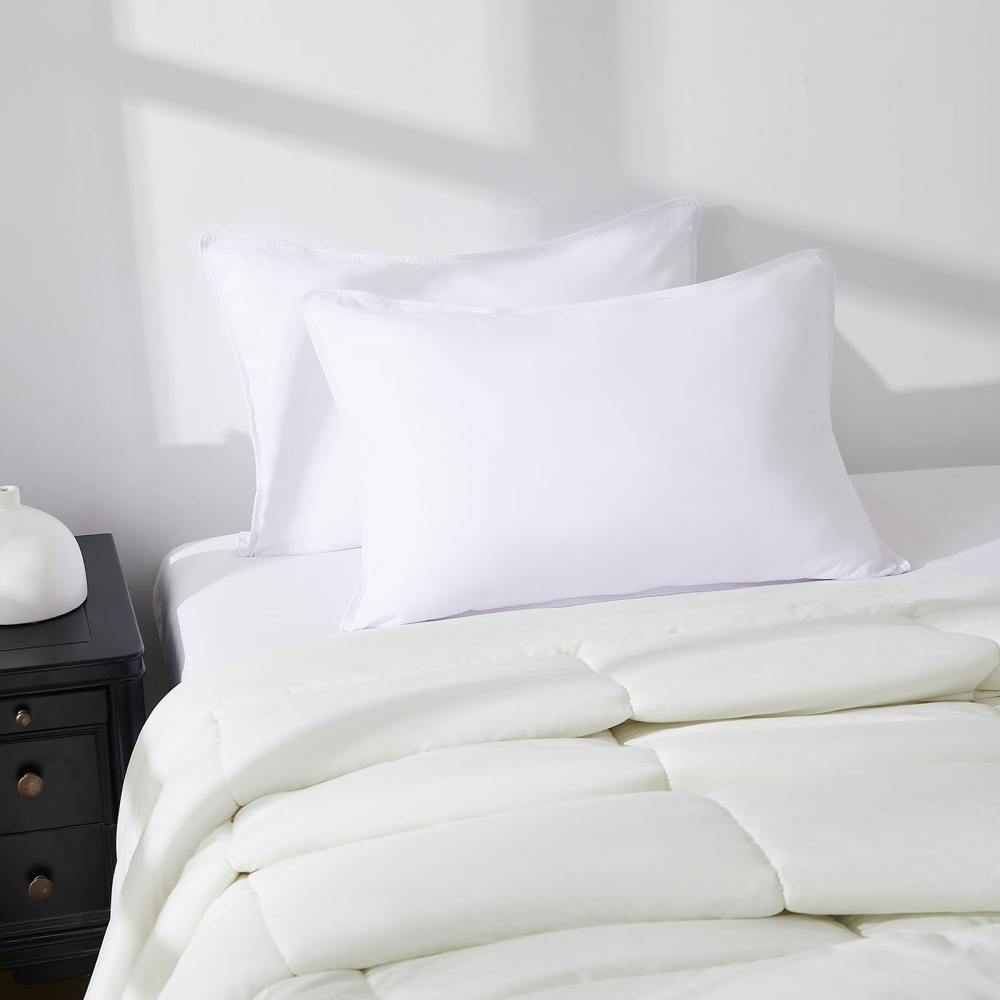 Premium Medium-Firm Down-Alternative Bed Pillows, 2-Pack