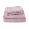 Yibeizi Floral Printed Sheet Set, Boho Pattern Bed Sheets Cooling Bedding Sheets & Pillowcases Soft Microfiber 15" Extra Deep Pocket Fitted Bedsheet 4 Piece