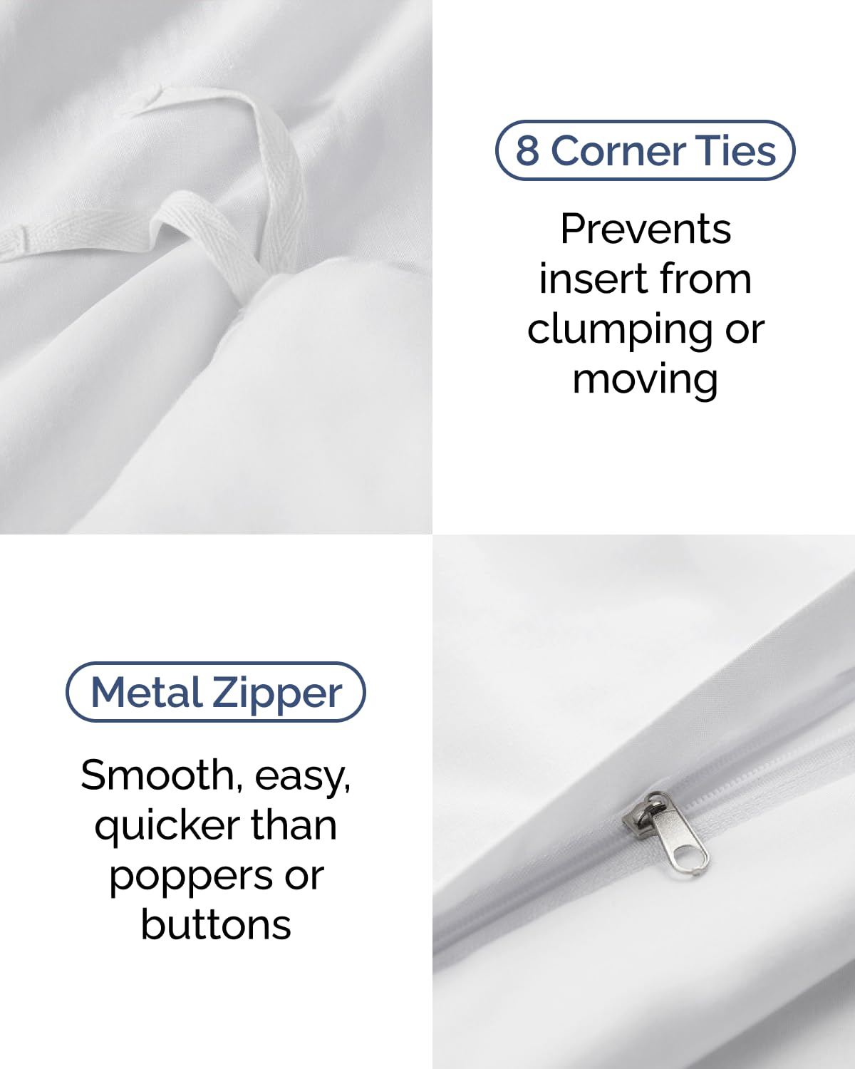 CGK Unlimited Duvet Cover - Extra Soft Duvet Cover with Pillow Shams for Women, Men, Kids & Teens - Comfy, Breathable, Hotel Luxury w/Zipper Closures & Ties