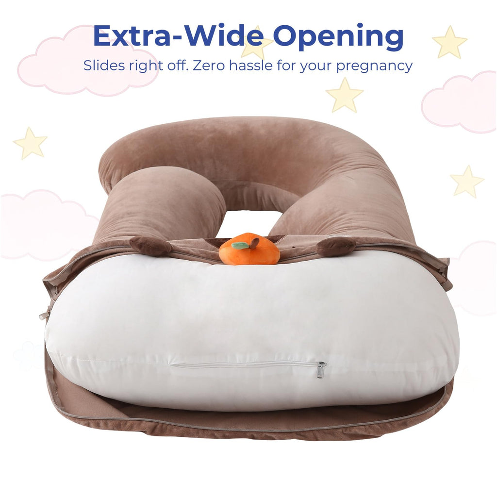 Sasttie Ultra Soft Maternity Pillows, Cozy & Warm Maternity Body Pillow Cover, Easy to Clean