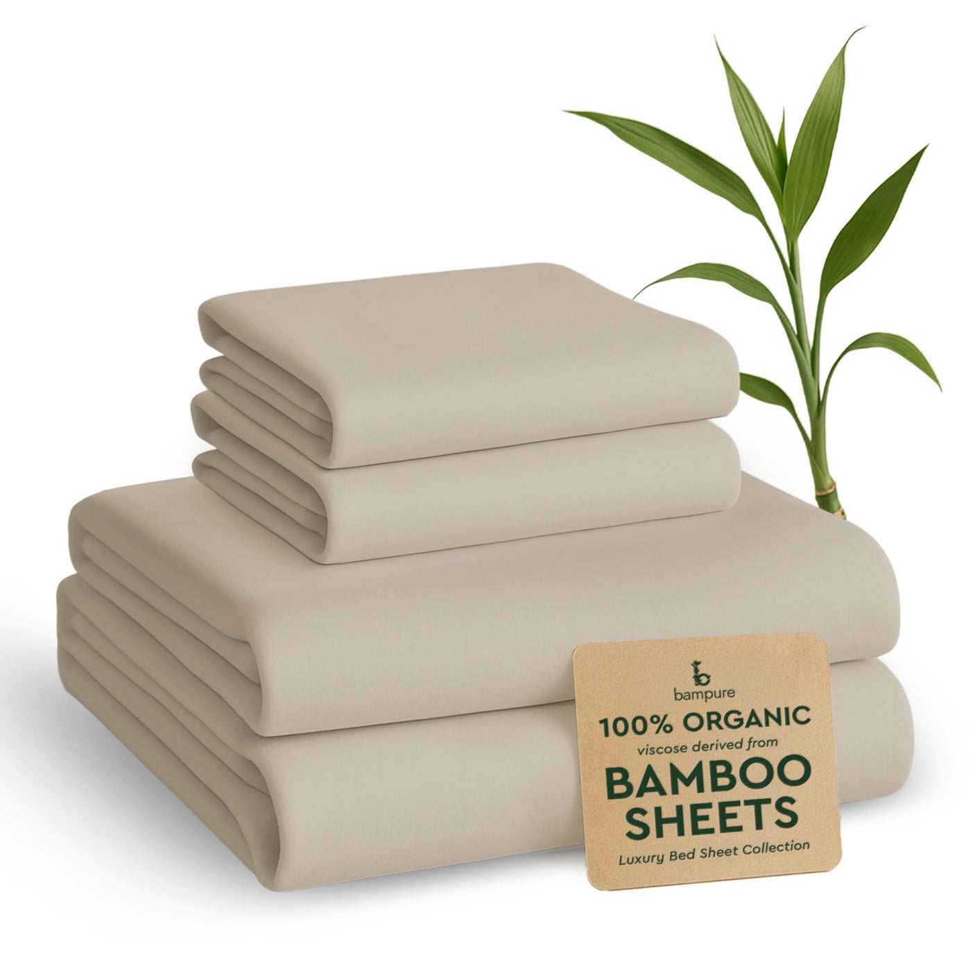 BAMPURE Luxury Bamboo-Viscose Cooling Sheet Set