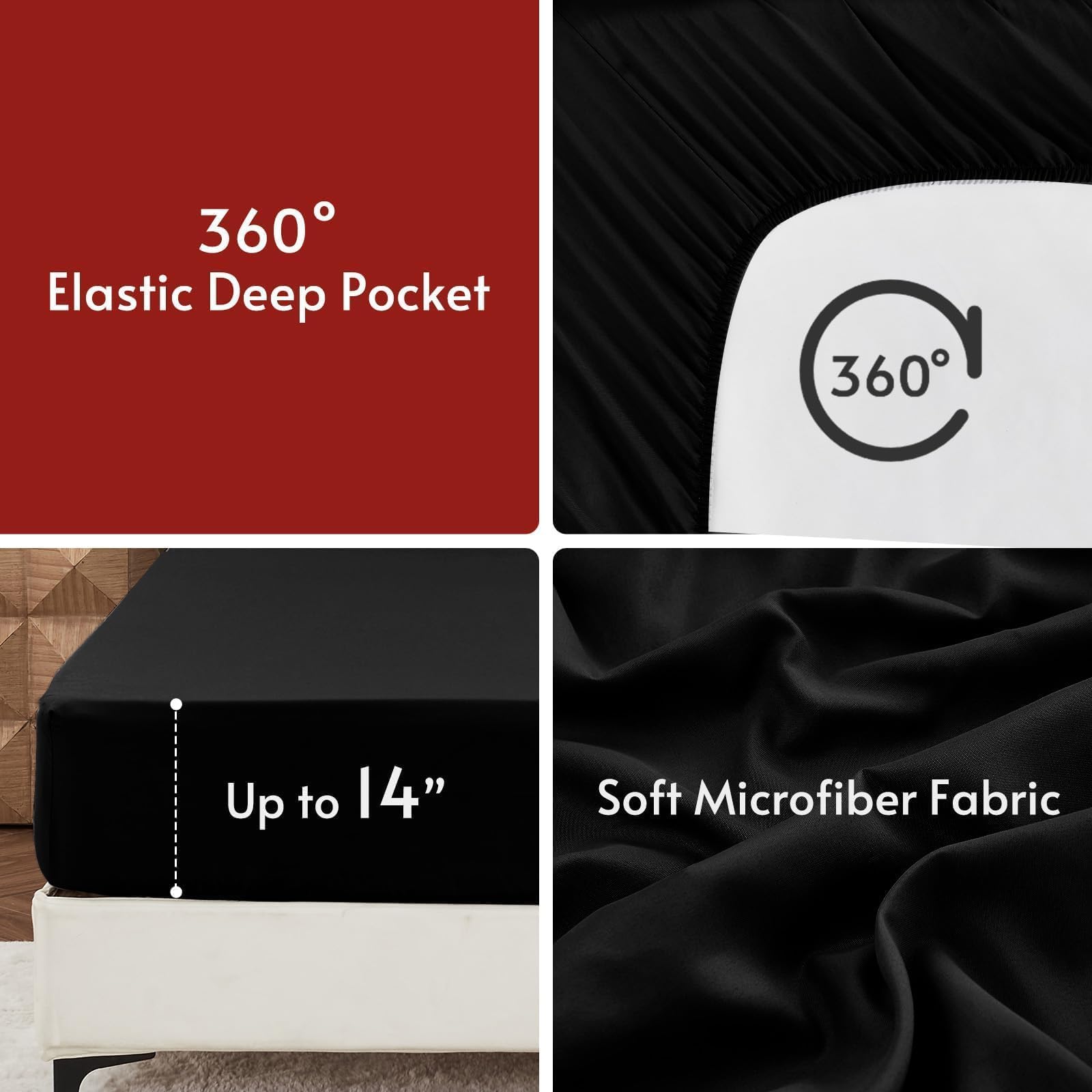MUXHOMO Reversible 7-Piece All-Season Comforter Set