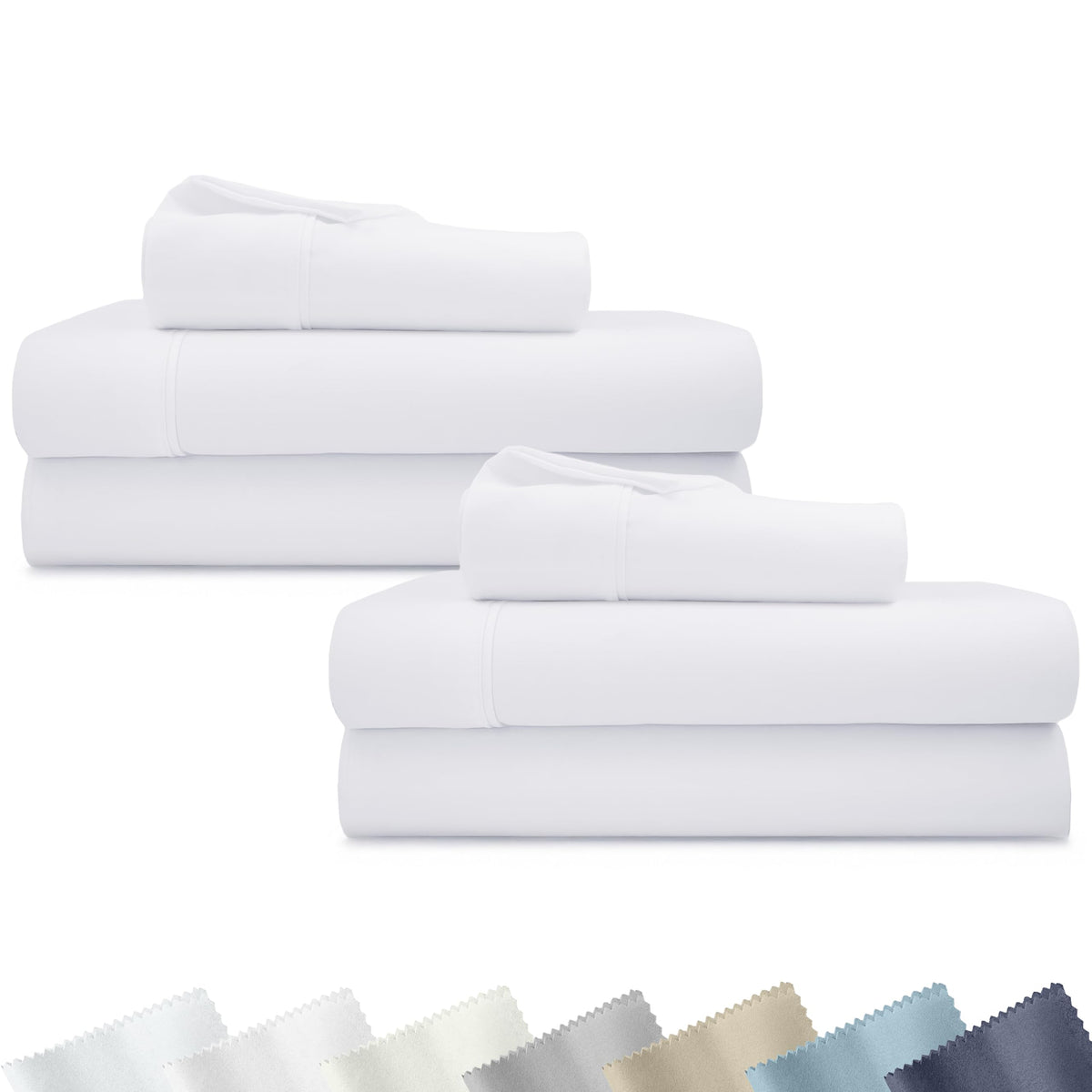 California Design Den 400TC Cotton Sheet Set with Pillowcases