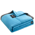 Blue All-Season Cooling Microfiber Weighted Blanket