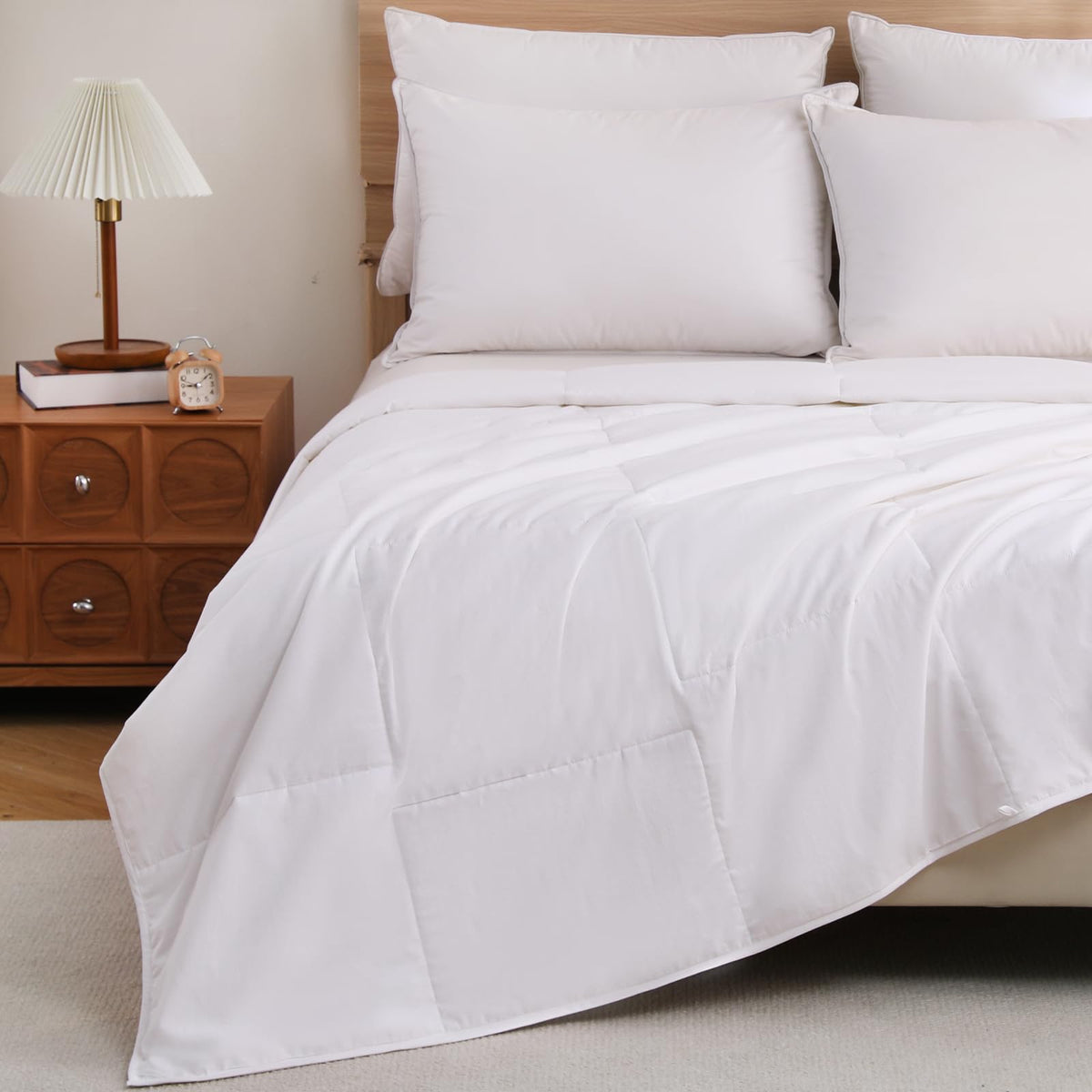 YOUR MOON Queen Lightweight Wool Blend Summer Comforter