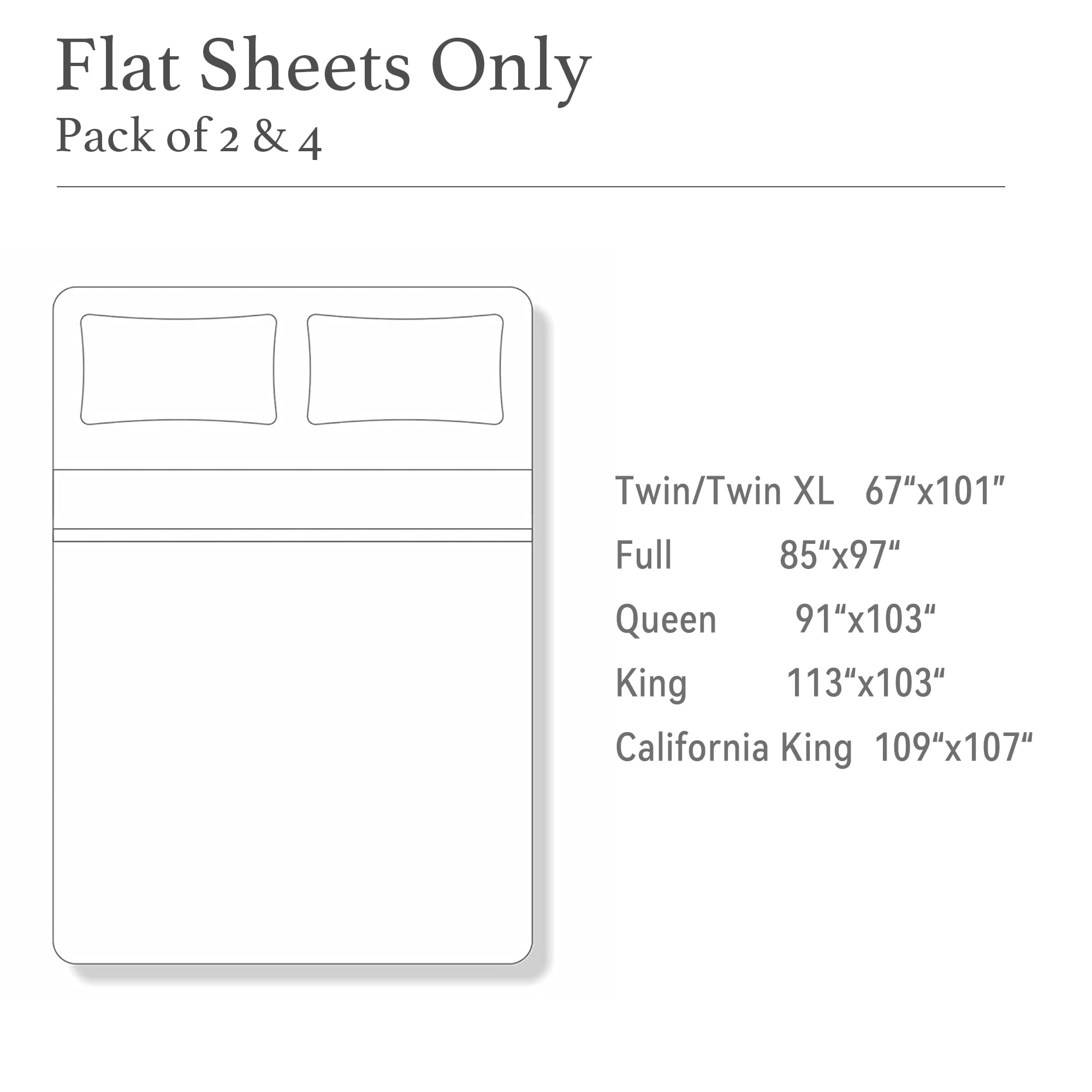 HOMTEC 200TC 100% Cotton Flat Sheet
