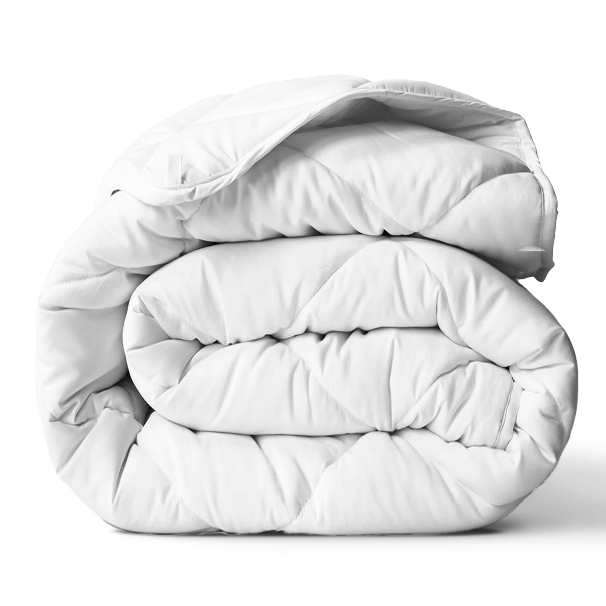 ViscoSoft Essentials Reversible Down Alternative Quilted Comforter with Corner Tabs–All-Season, Plush Microfiber Fill, Machine Washable