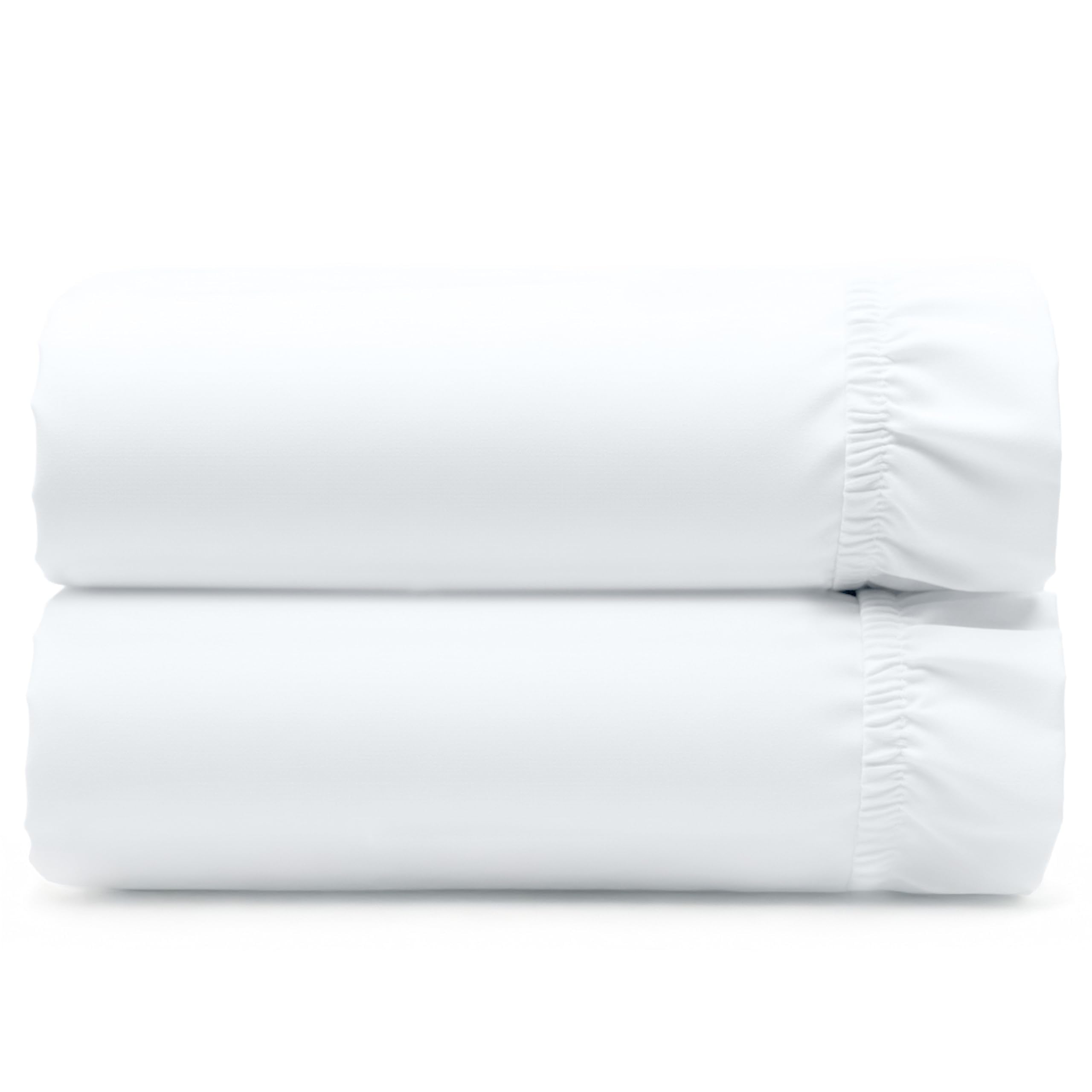 California Design Den 400 Thread Count Fitted Sheet 100% Cotton Sateen, Deep Pocket, Soft & Cooling.