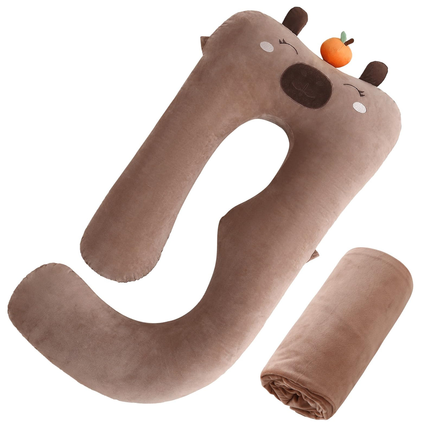 Sasttie Ultra-Soft Maternity Body Pillow Cover
