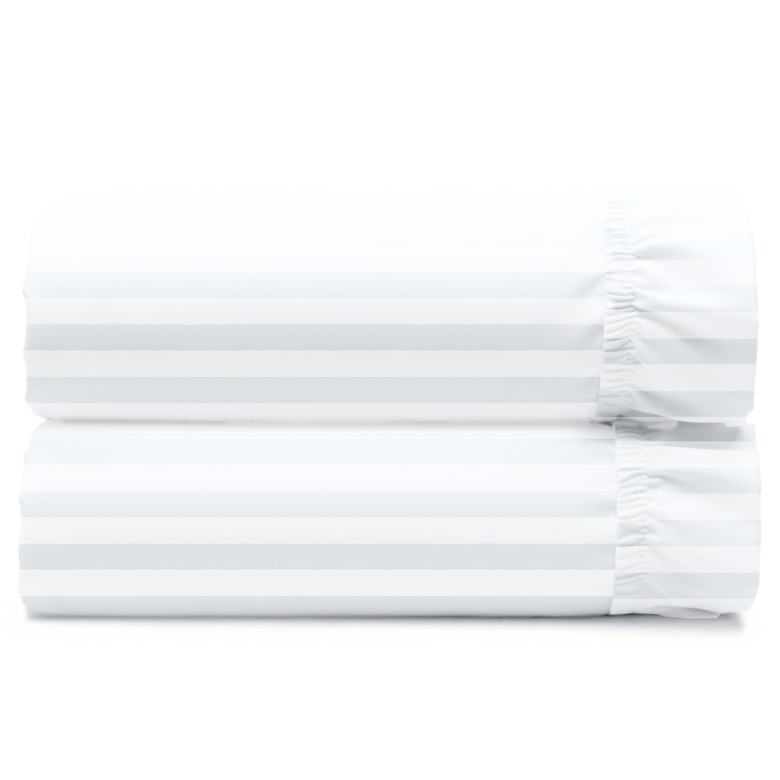 California Design Den 400 Thread Count Fitted Sheet 100% Cotton Sateen, Deep Pocket, Soft & Cooling.