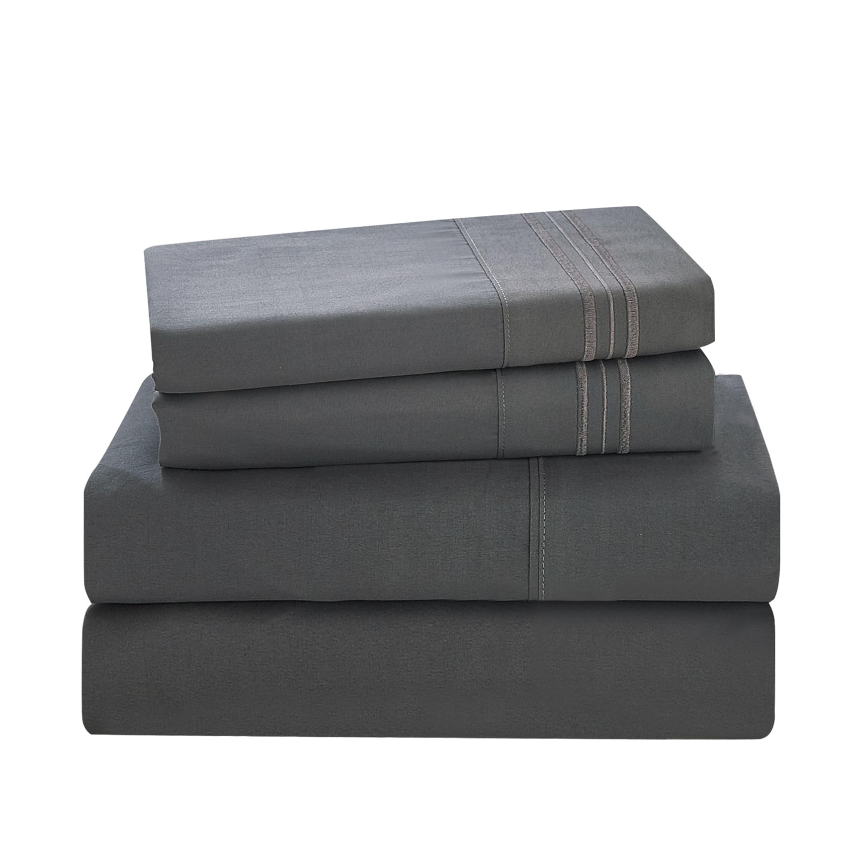 Yibeizi Floral Printed Sheet Set, Boho Pattern Bed Sheets Cooling Bedding Sheets & Pillowcases Soft Microfiber 15" Extra Deep Pocket Fitted Bedsheet 4 Piece