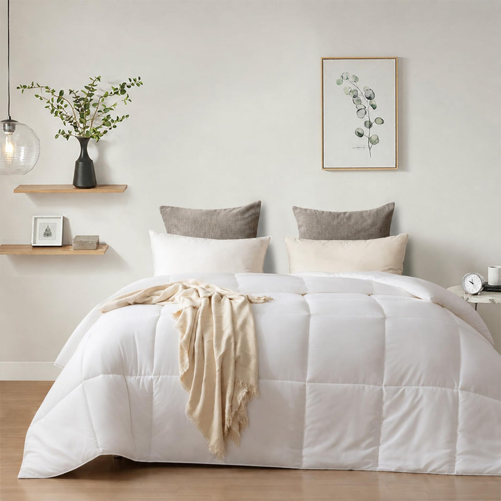 Dorrin Nessin Down Alternative Comforter All Season Duvet Insert,Double Brushed Microfiber Quilt Cover, Box Stitched with Corner Tabs