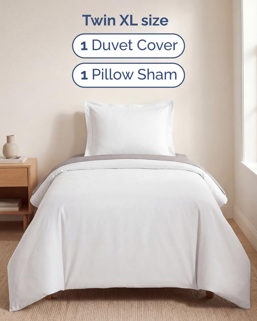 CGK Unlimited Duvet Cover - Extra Soft Duvet Cover with Pillow Shams for Women, Men, Kids & Teens - Comfy, Breathable, Hotel Luxury w/Zipper Closures & Ties