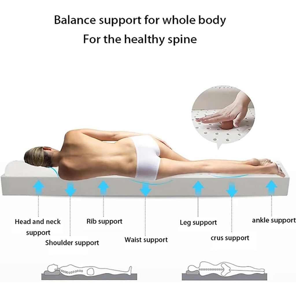 100% Natural Latex Super Soft,Premium Natural Latex Mattress Topper, Help Relief Shoulder