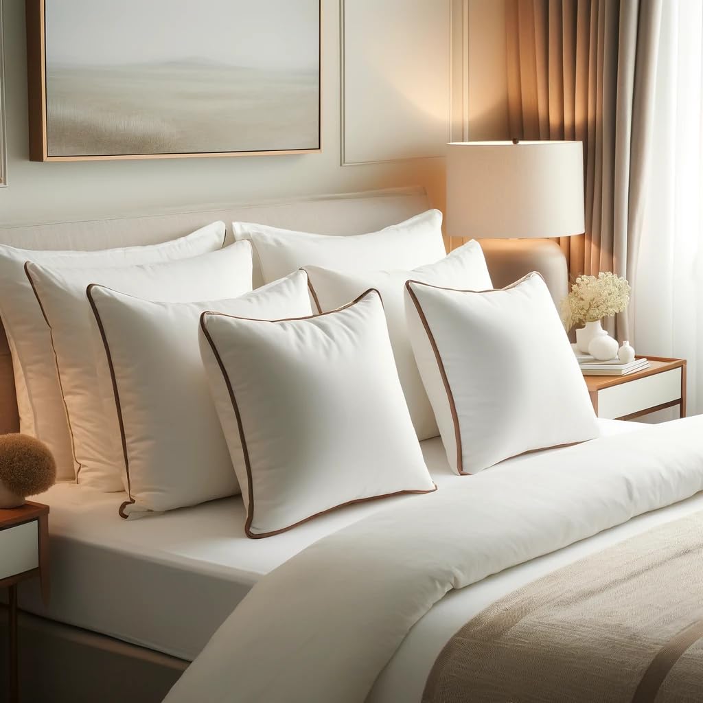 Fabornus Luxury Hypoallergenic Sleeping Bed Pillows - Soft and Supportive - Premium Down Alternative Fill - Ideal for Side, Back, and Stomach Sleepers