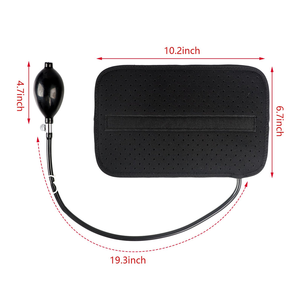 Inflatable Lumbar Support Pillow, Inflatable Back Support Pillow for Lower Back Pain, Lumbar Support Cushion Lower Back Support Cushion with Pump for Car, Office Chair, Home, Travel, Camping, Sleeping