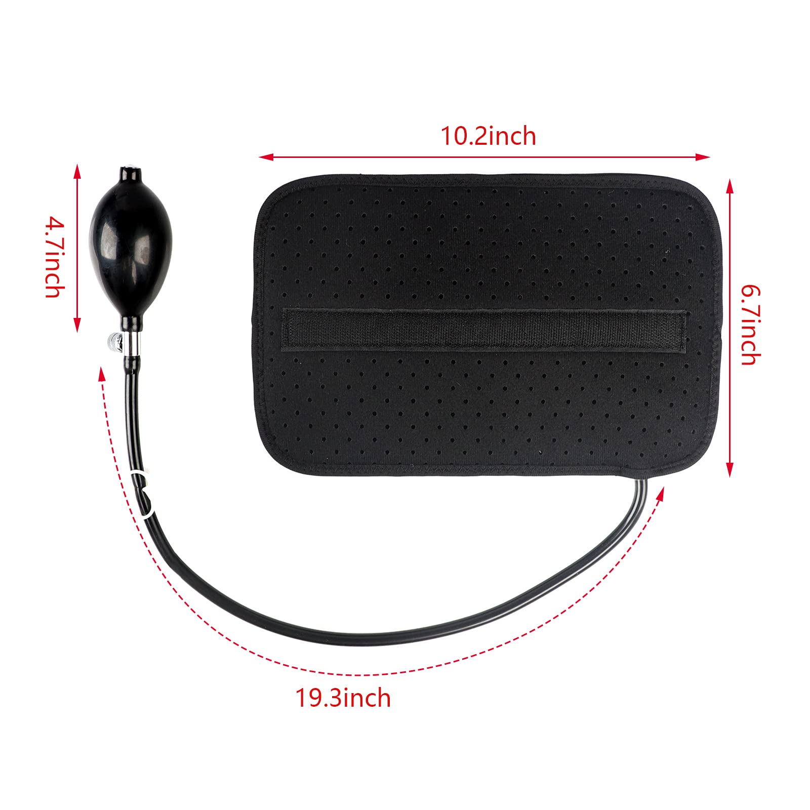Inflatable Lumbar Support Pillow, Inflatable Back Support Pillow for Lower Back Pain, Lumbar Support Cushion Lower Back Support Cushion with Pump for Car, Office Chair, Home, Travel, Camping, Sleeping