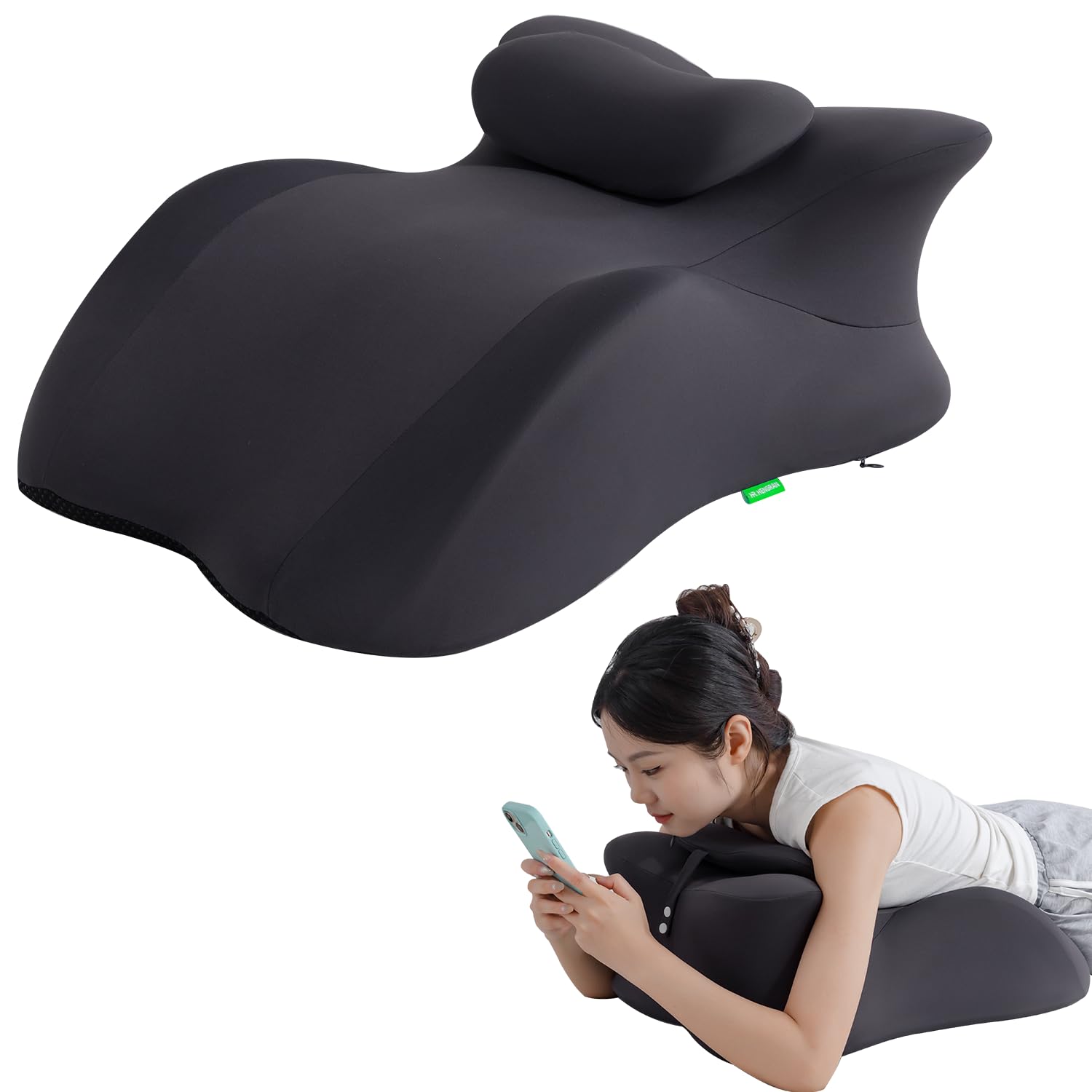 SheRest Adjustable Headrest Reading Pillow for Bed Adults