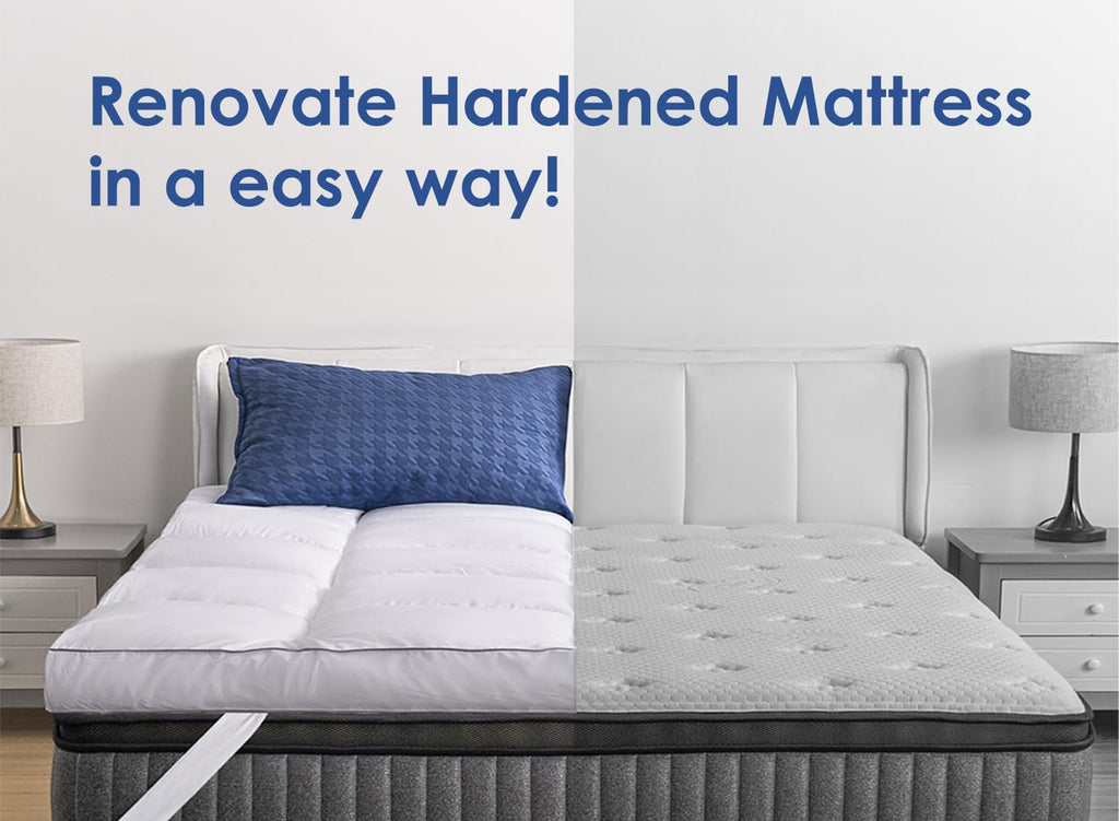 Marine Moon Mattress Topper, Plush Pillow Top Mattress Pad/Bed Topper, Hotel Quality Down Alternative