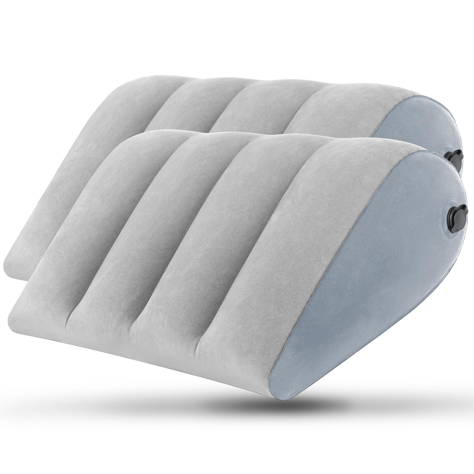 JCDOBEST JDOBEST Portable Inflatable Wedge Pillow,Body Positioner for Sleep Support, Adjustable Travel Cushion, Lightweight Adjustable Bed/Leg Support Pillow