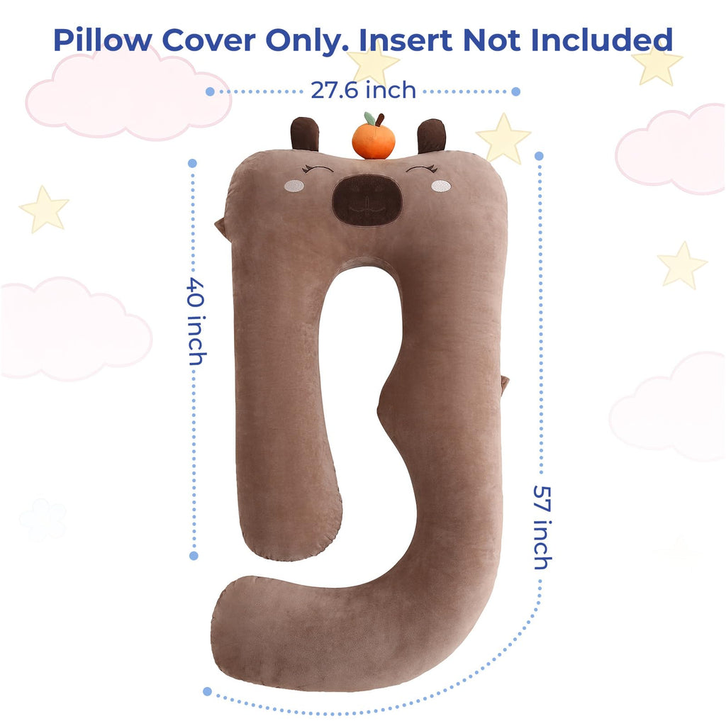 Sasttie Ultra Soft Maternity Pillows, Cozy & Warm Maternity Body Pillow Cover, Easy to Clean
