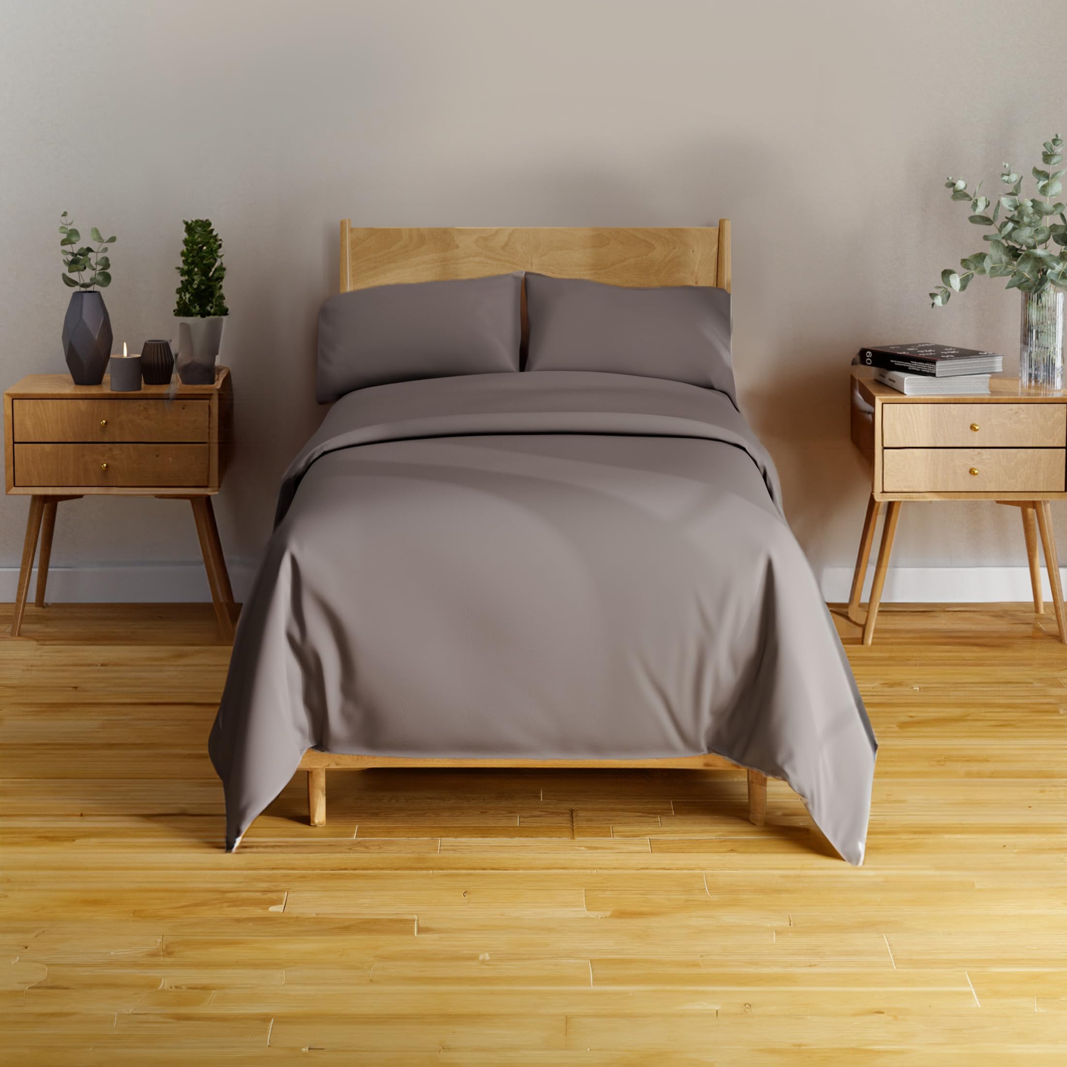 BAMPURE Luxury Series Sheet Set - 100% Viscose derived from Bamboo Sheets - Super Soft Viscose Bamboo Cooling Sheets for Hot Sleepers