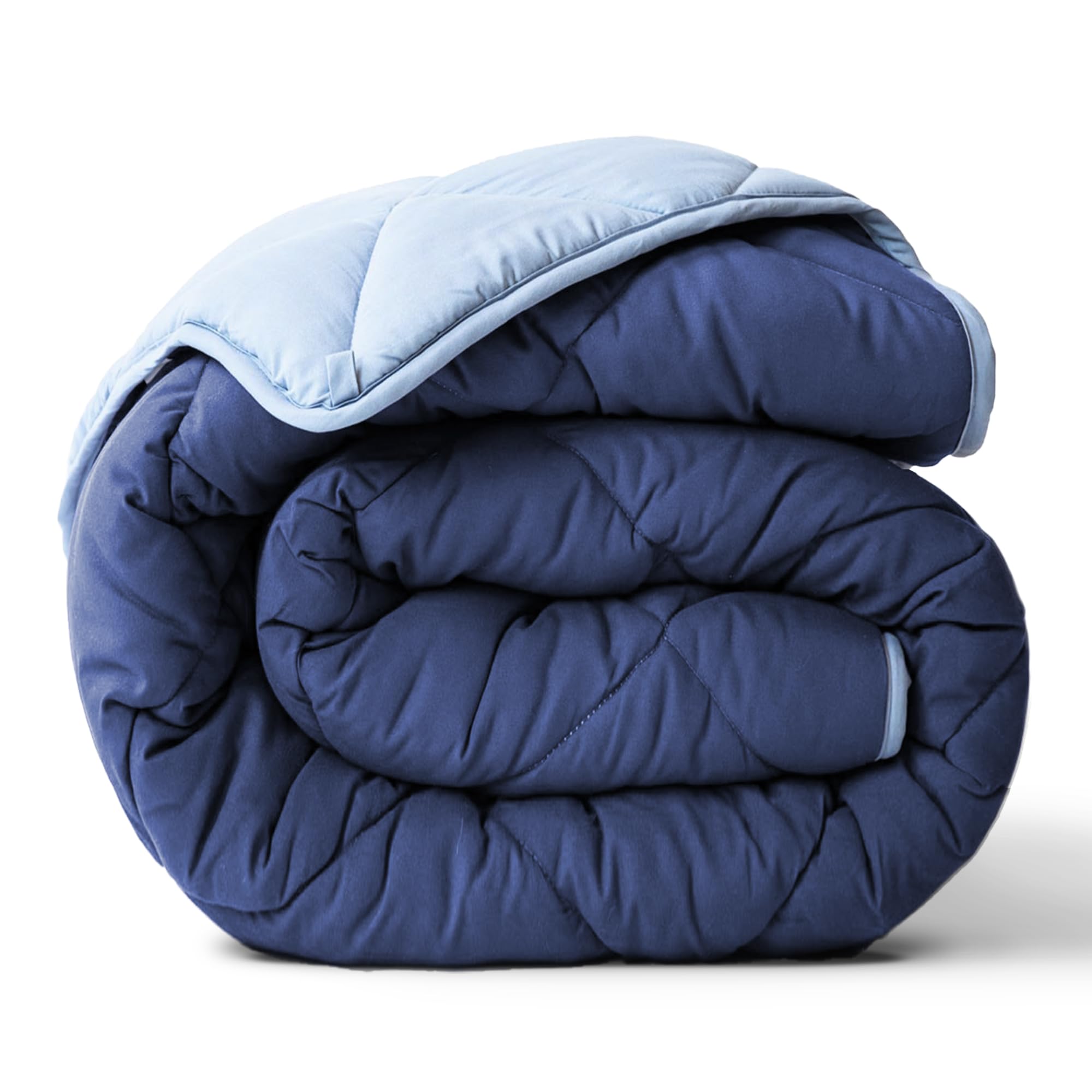 ViscoSoft Essentials Reversible Down Alternative Quilted Comforter with Corner Tabs–All-Season, Plush Microfiber Fill, Machine Washable