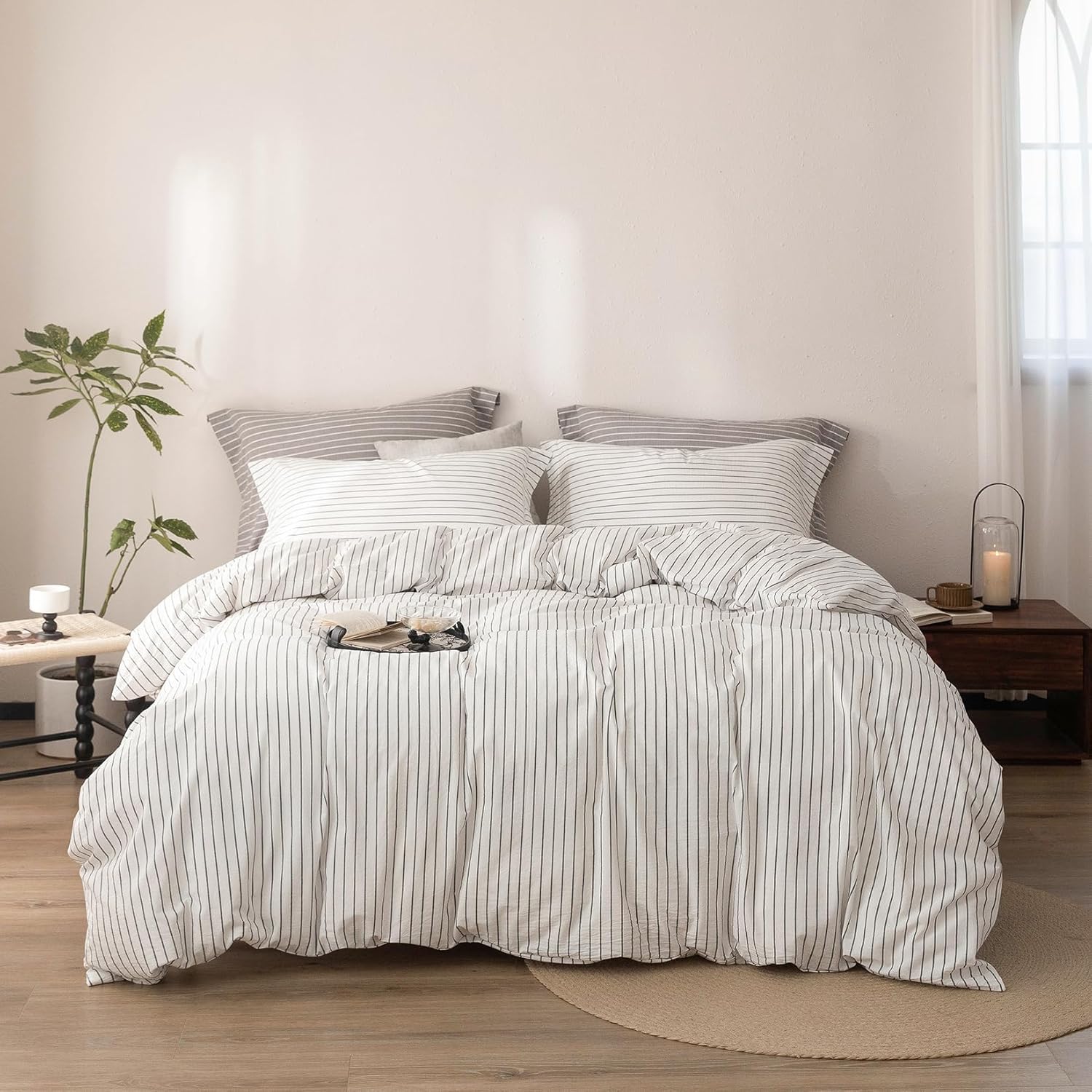 Warm Moment 100% Washed Cotton Duvet Cover Set