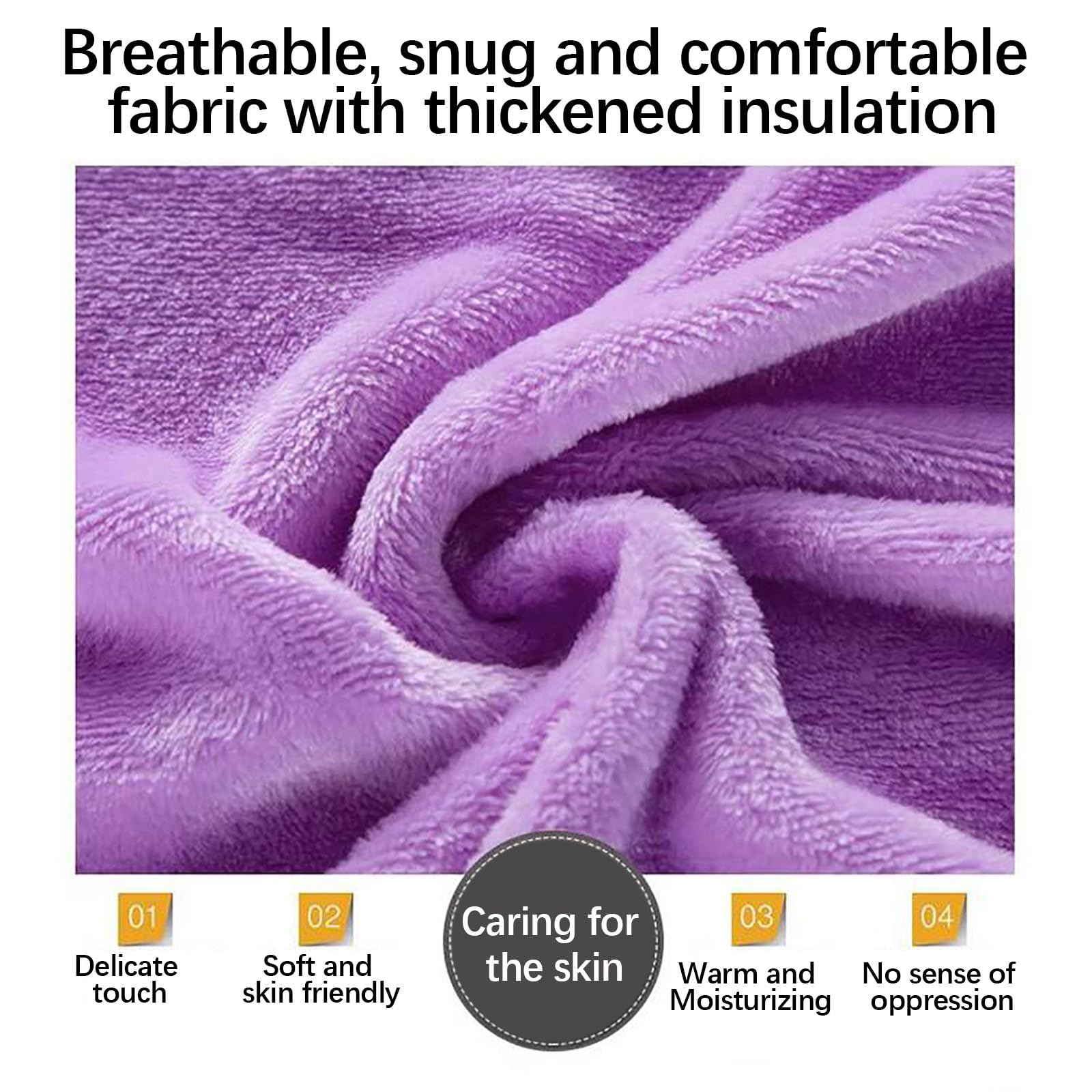 Lightweight Microplush Fleece Throw Blanket, 70 x 100 cm