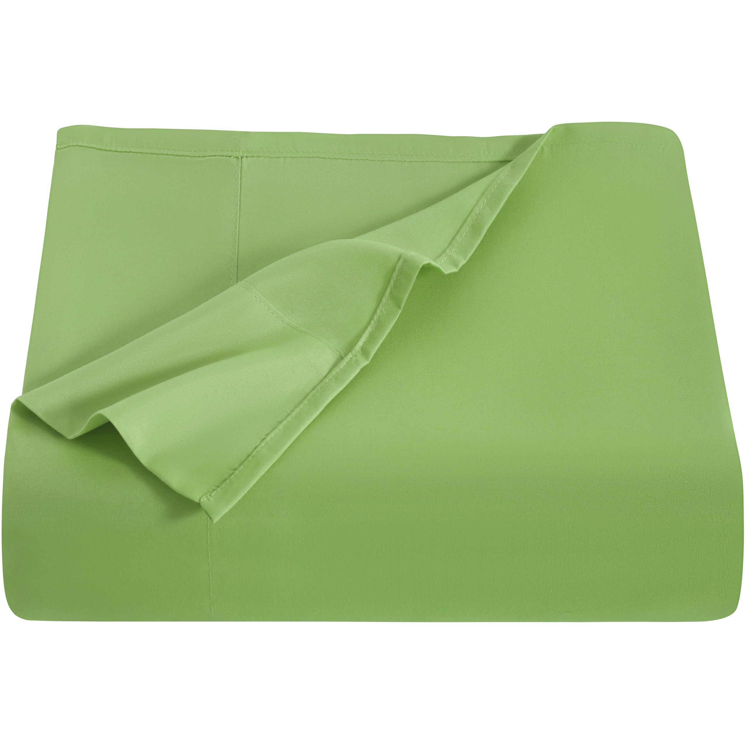 NTBAY Microfiber Bedding Flat Sheet, Ultra Soft and Wrinkle, Fade, Stain Resistant Top Sheet