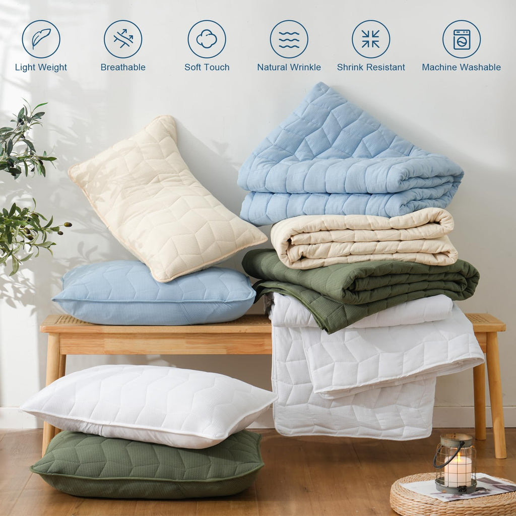 HiSnug Quilt Bedding Set, Reversible Lightweight Bed Spreads OversizedQuilted Bedspread for All Seasons, Soft Washable