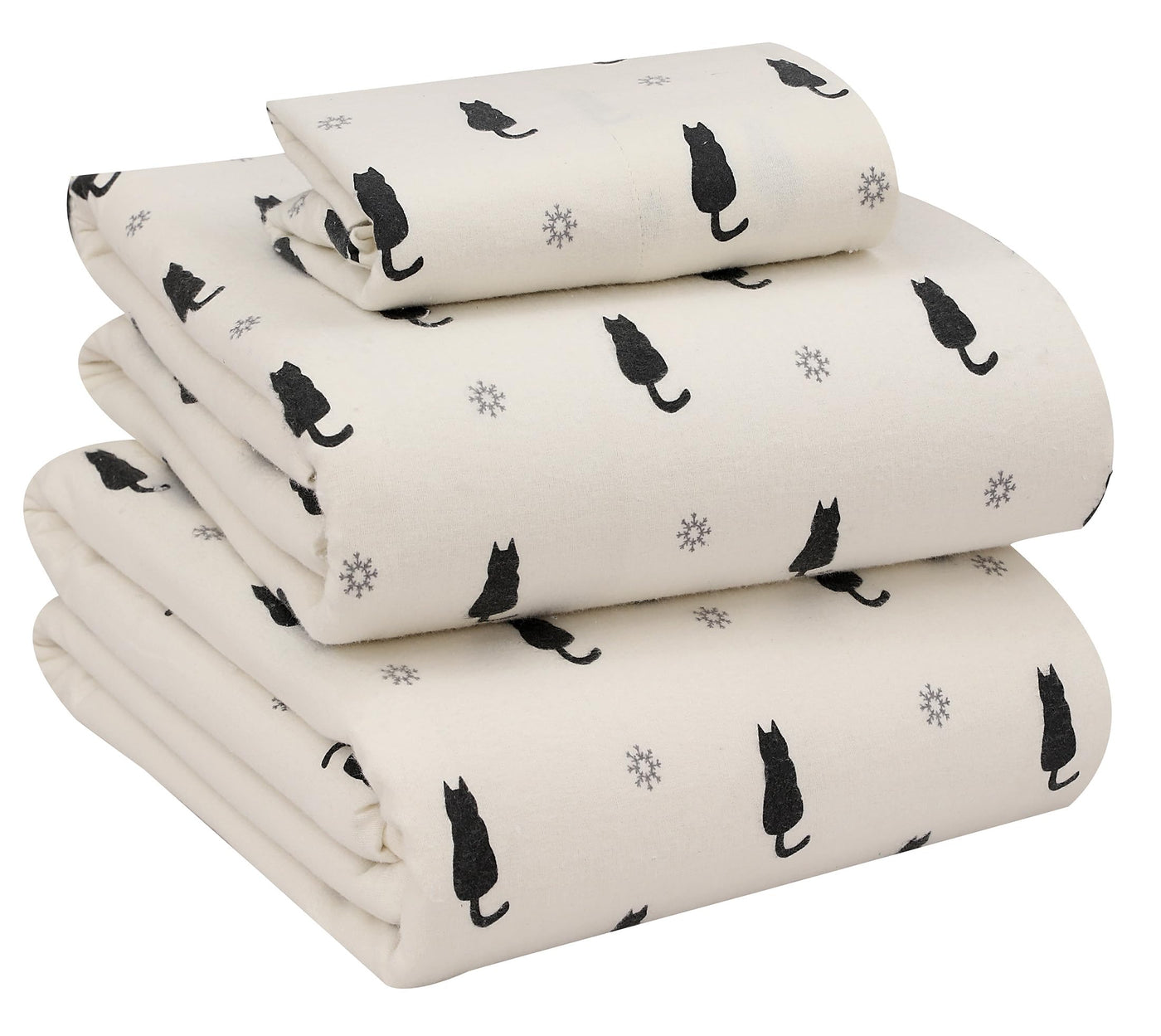 RUVANTI 100% Cotton Flannel Sheet Set for Winter
